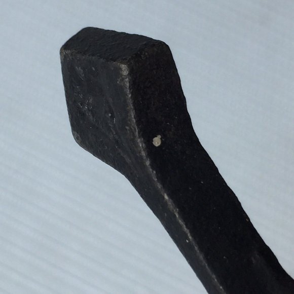 Small Cast Iron Metal Trivet Footed Spoon Rest Tree of Life Painted Ornate Green - Picture 8 of 12